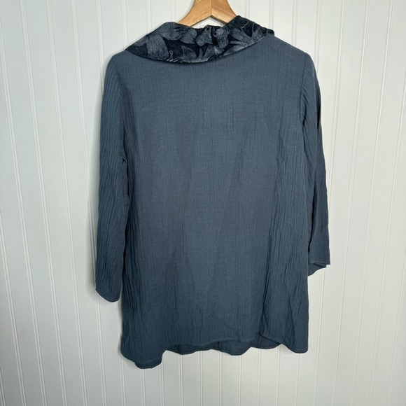 Soft Surroundings Top Medium Ava Tunic Floral Cowl Neck Casual - Picture 6 of 6